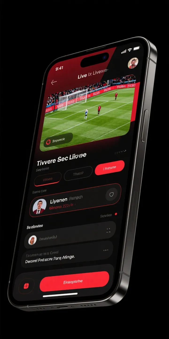 移动端直播界面展示